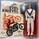1972 Evel Knievel Action Figure WHITE + action figure