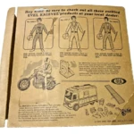 1972 Evel Knievel Action Figure WHITE + action figure