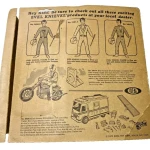 1972 Evel Knievel Action Figure WHITE + action figure
