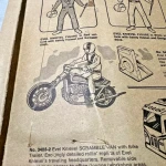 1972 Evel Knievel Action Figure WHITE + action figure