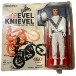 1972 Evel Knievel Action Figure WHITE + action figure
