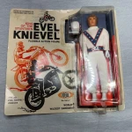 1972 Evel Knievel Action Figure WHITE + action figure